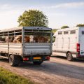 service de transport du bétail sécurisé et adapté avec véhicules agricoles iveco daily et mercedes sprinter, assurant confort et sécurité pour vos animaux.